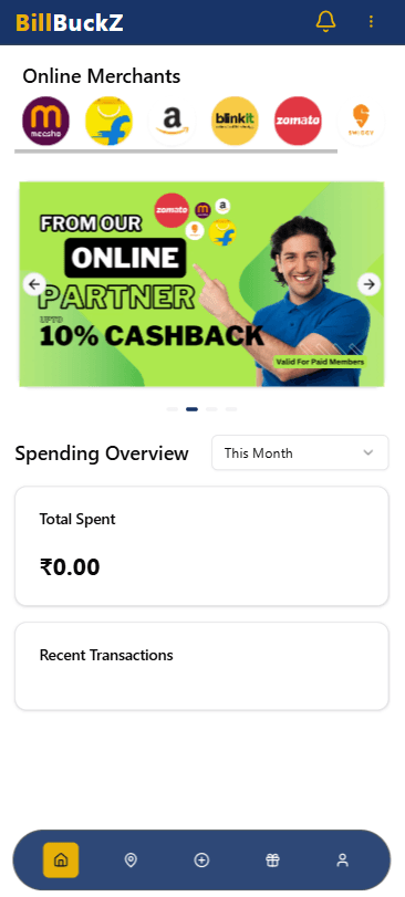 Billbuckz App Screenshot